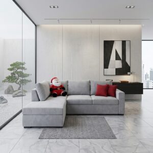 Sillón en L Beige Minimalista