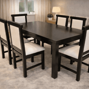 Juego de Comedor Negro Moderno