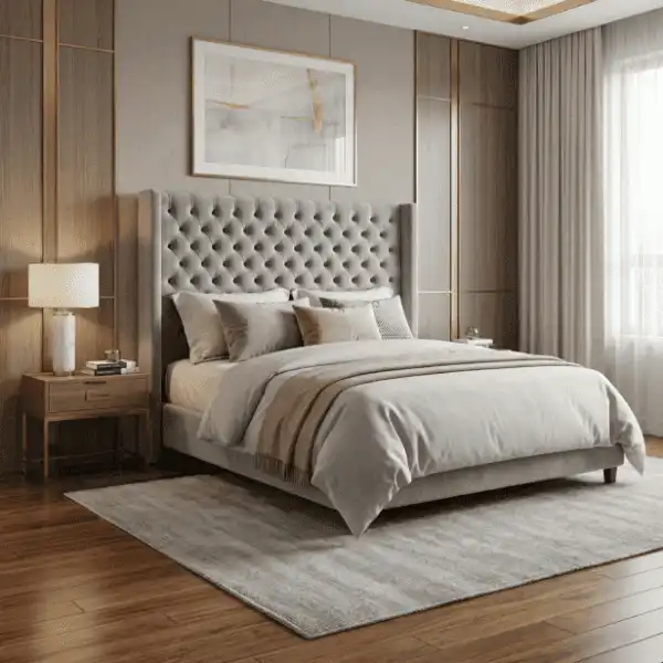 Cama Box con Capitoné y laterales dos plazas